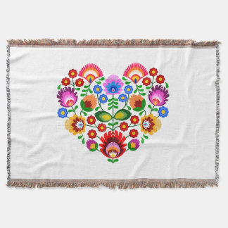 Couverture Fleurs design polonaises.