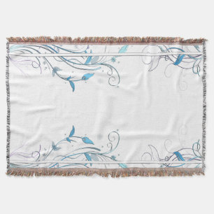 Couverture Fleurs en Vins Bleu