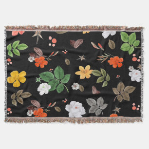 Couverture Fleurs jaunes et roses blanches 8