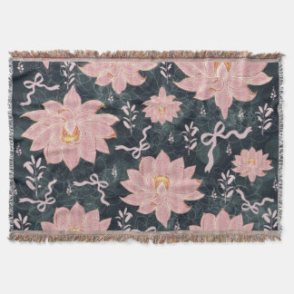 Couverture Fleurs magiques avec motif pailleté