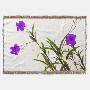 Couverture Fleurs violettes dans la brise