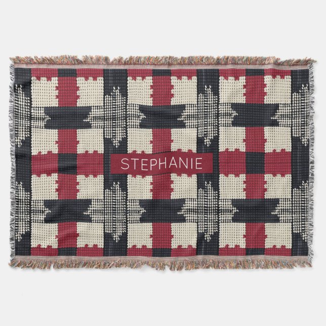 Couverture Flocon de neige de Knit rustique - Boho d'hiver co (Devant)