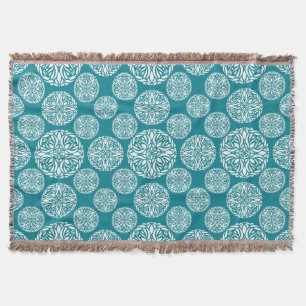 Couverture Flocon de neige floral d'hiver