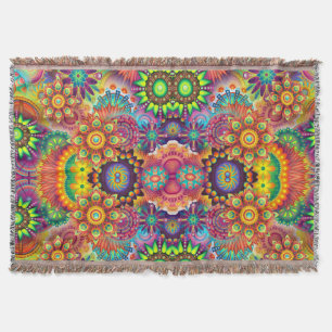 Couverture Floral Mandala Collage psychédélique