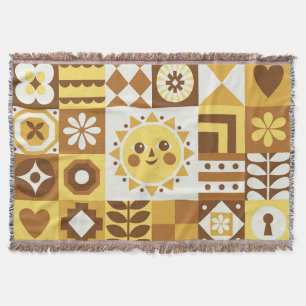 Couverture Floral scandinave : Carte Vintage Abstraite.