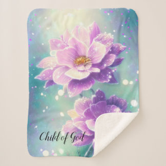 Couverture florale pastel enfant de Dieu