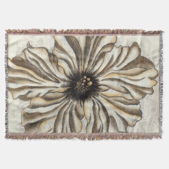Couverture Flowerhead Fresco sur Tan Arrière - plan (Devant)