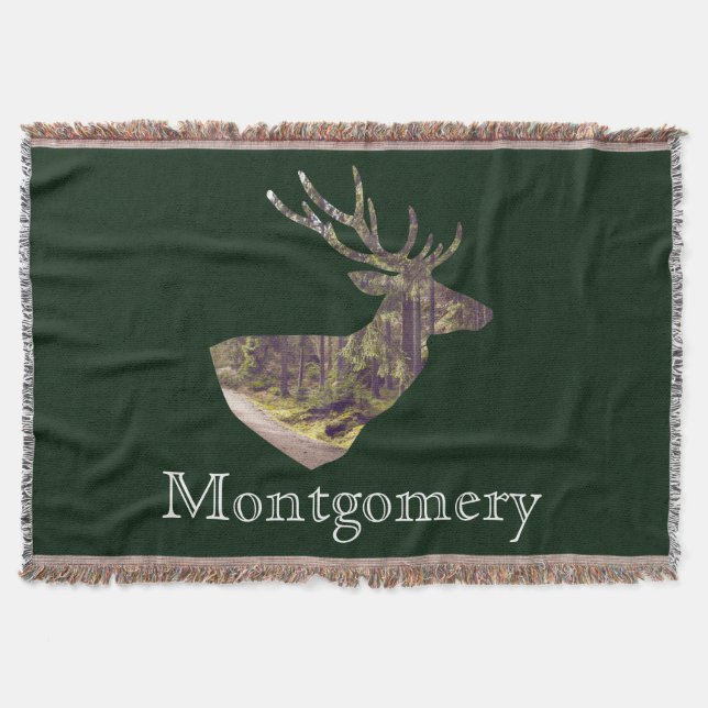 Couverture Forest Deer Buck Hunting Nom de famille (Devant)