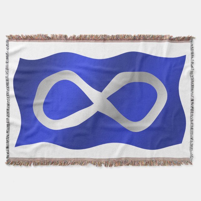 Couverture Forme de drapeau des Métis Premières nations Jeter (Devant)