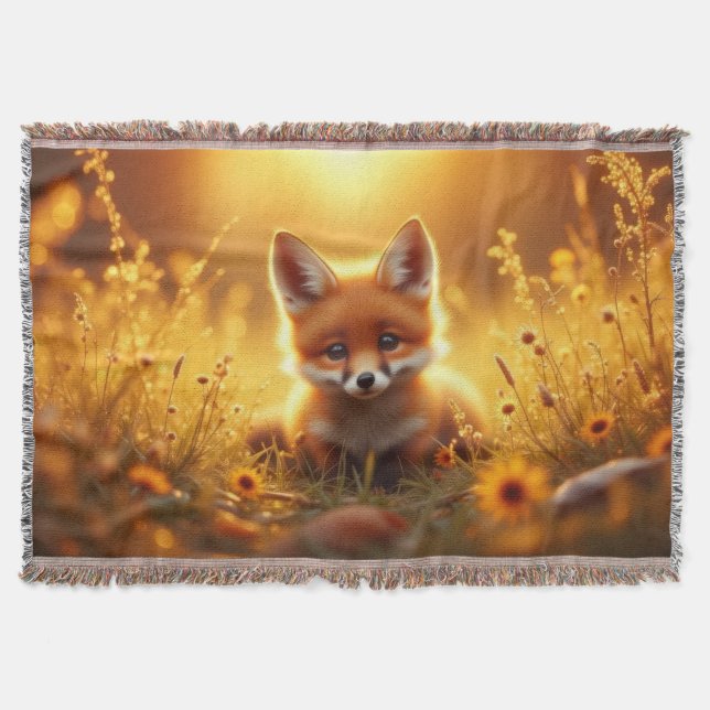 Couverture Fox in the flowers at sunrise (Devant)