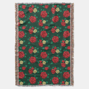 Couverture Frida Kahlo   motif rouge et de rose d'or