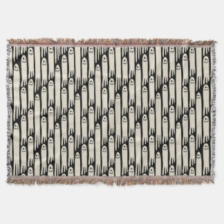 Couverture Friendly Ghosts on Cream and Pink - Halloween Patt