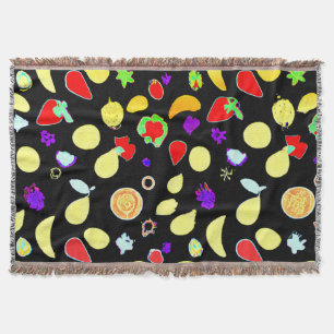 Couverture Fruits tropiques néons éclatés