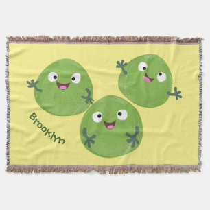 Couverture Funny Brussels sprouts légumes caricature