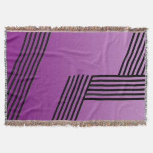 Couverture Funny Stripes Motif - geo noir + votre backgr.