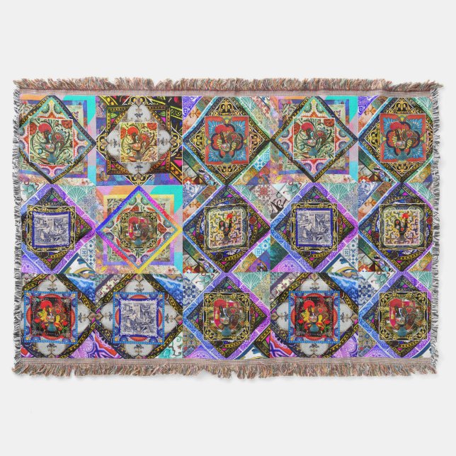 COUVERTURE GALO DE BARCELOS, ART FOLK PORTUGAIS (Devant)