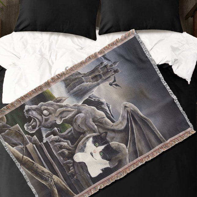 Couverture Gargoyle noir blanc (Créateur téléchargé)