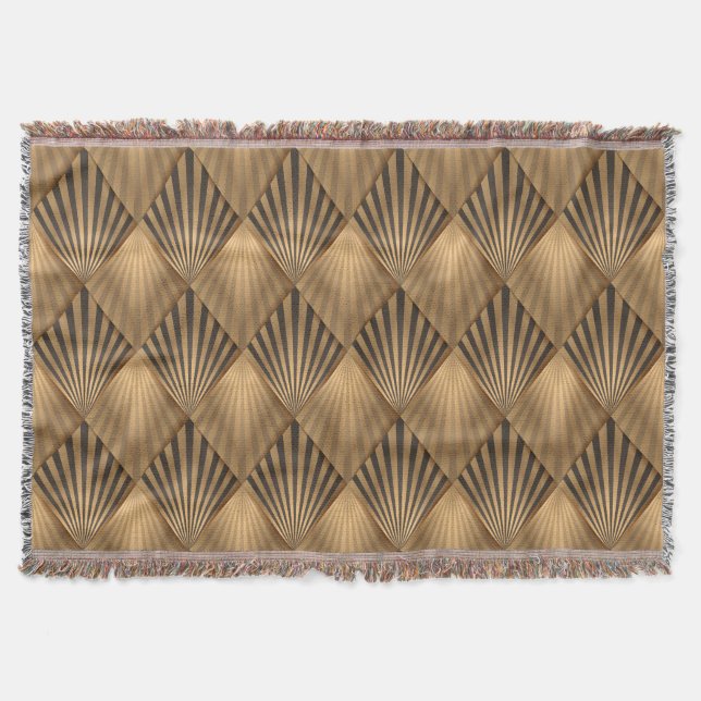 Couverture  Géométrique Diamant Or  (Devant)