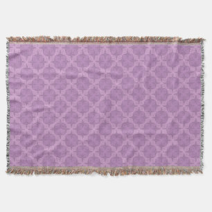 Couverture Géométrique fumé lilas art déco