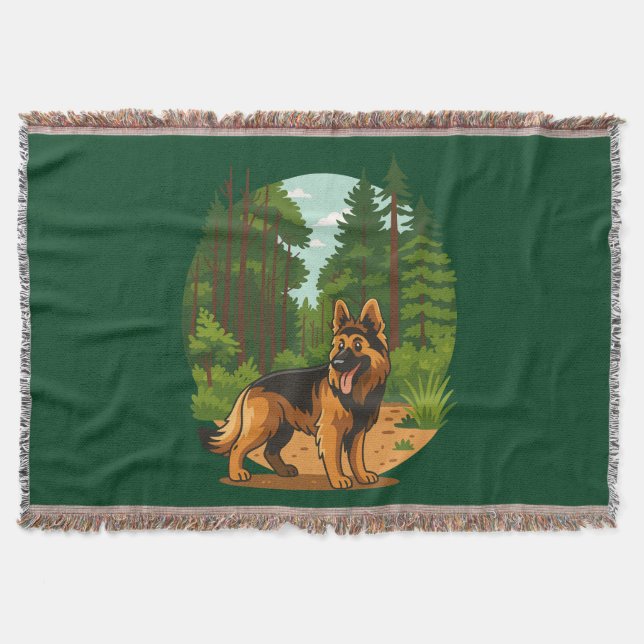 Couverture German Shepherd Forest Adventure Dog  (Devant)
