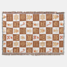 Gingerbread Cookies À damiers Motif