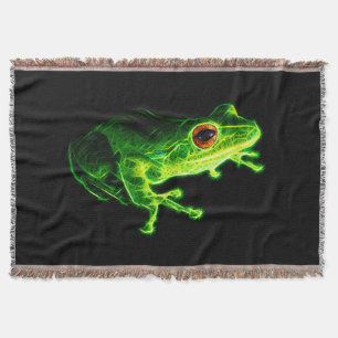 Couverture Grenouille arboricole électrique vert néon - Descr