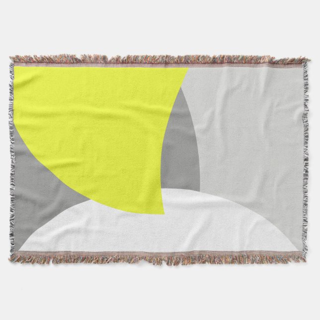 Couverture gris jaune minimaliste Art Abstrait (Devant)