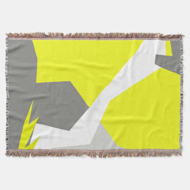 Couverture gris jaune minimaliste Art Abstrait (Devant)