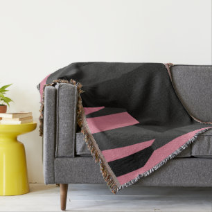 Couverture gris rose et noir abstrait