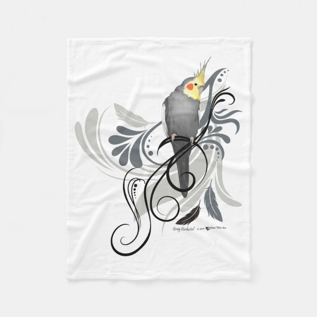 Couverture grise de Cockatiel (Devant)