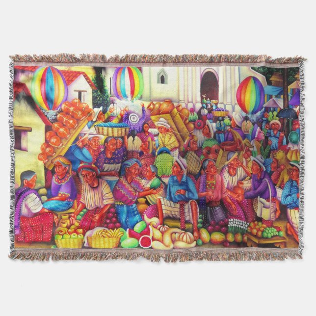 Couverture Guatémala Art Thon Blanket (Devant)