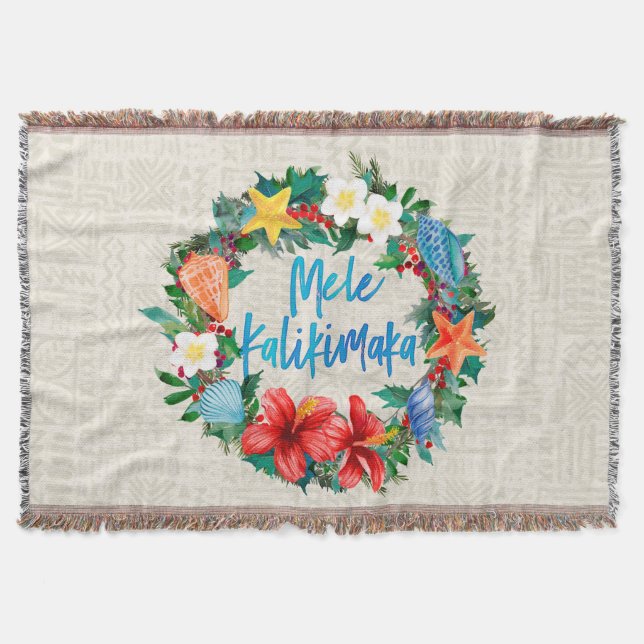 Couverture Guirlande hawaïenne de Noël de Mele Kalikimaka (Devant)