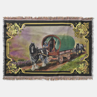 Couverture Gypsy Vanner cheval Irish Caravan wagon