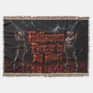 Couverture Halloween à jamais dans mon cœur Gothique Citrouil