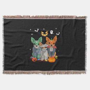 Couverture Halloween Chihuahua Chien sorcier mignon cadeau Da