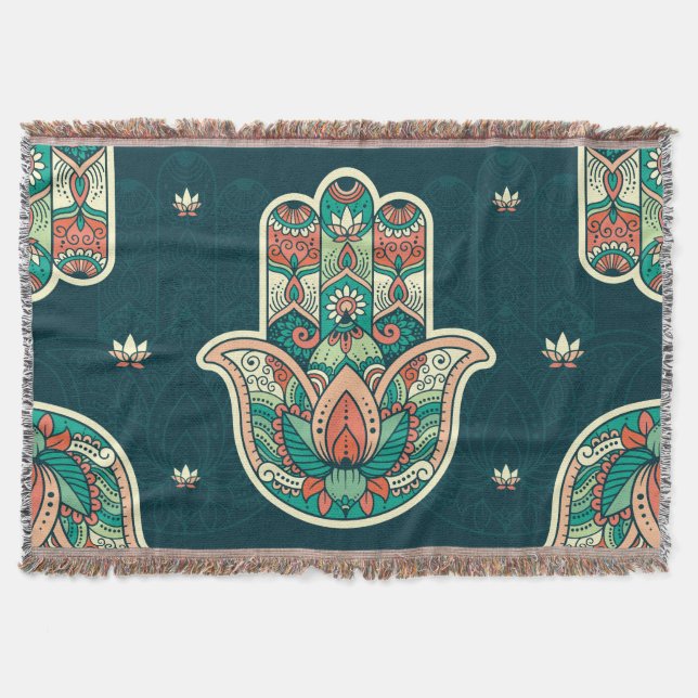 Couverture Hamsa Hamsah Main juive marocaine (Devant)