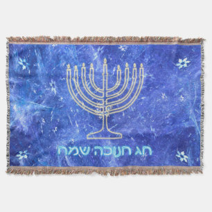 Couverture Hanoukka Snowstorm Menorah