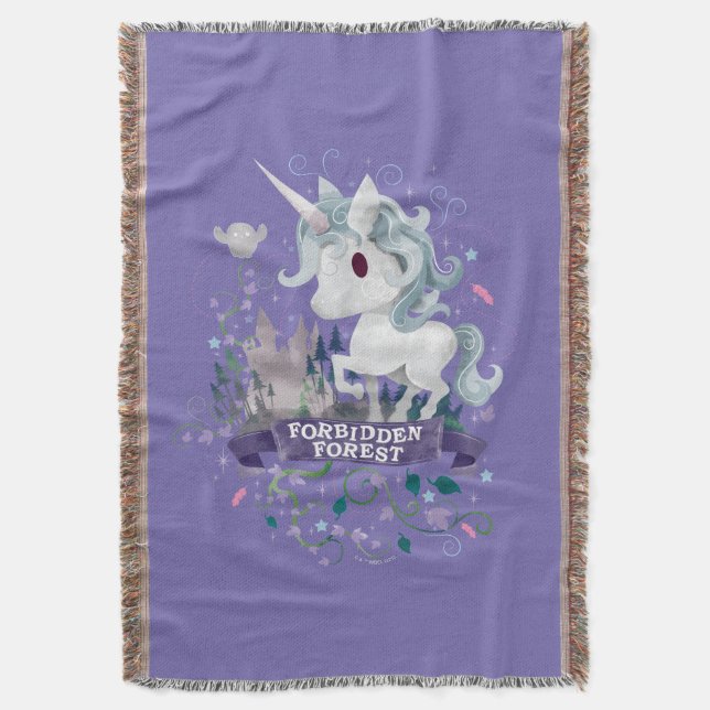 Couverture Harry Potter | Unicorne Graphique Forêt Interdite (devant Vertical)