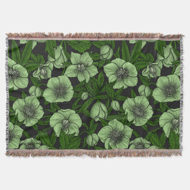 Couverture Hellebores blancs avec feuille (Devant)