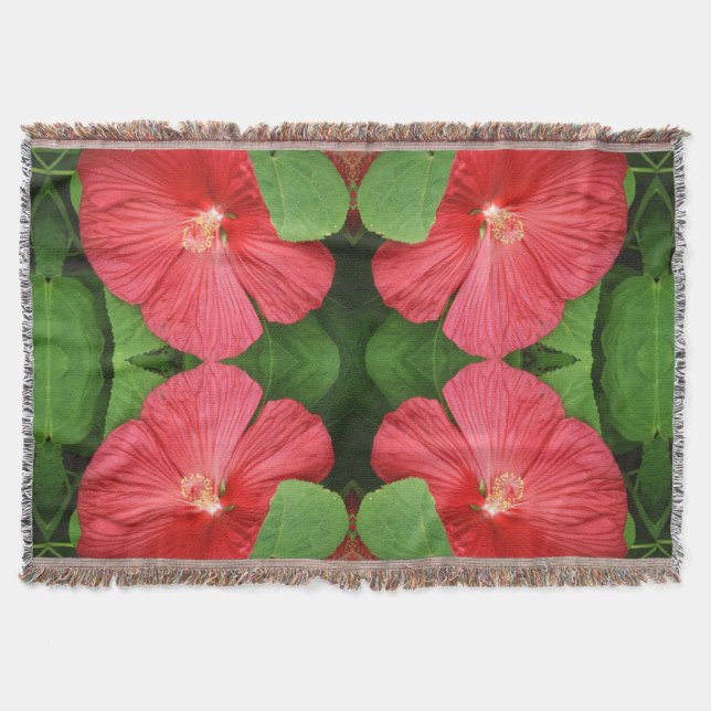 Couverture Hibiscus Flower Bright Magenta (Devant)