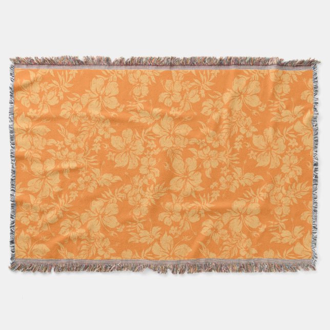 Couverture Hibiscus Pareau Hawaiian Floral Thon Blanket (Devant)