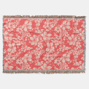 Couverture Hibiscus Pareau Hawaiian Floral Thon Blanket