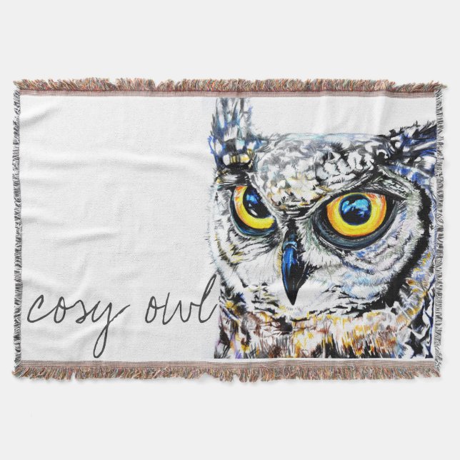 Couverture Hibou confortable (Devant)