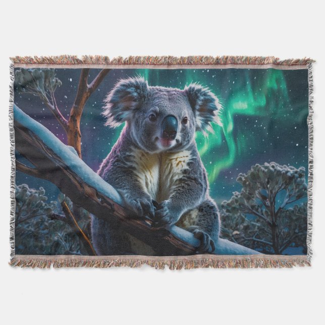 Couverture Hiver Koala et Southern Lights (Devant)
