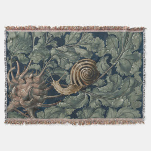 Couverture Illustration Art Nouveau Vintage Escargot Botaniqu
