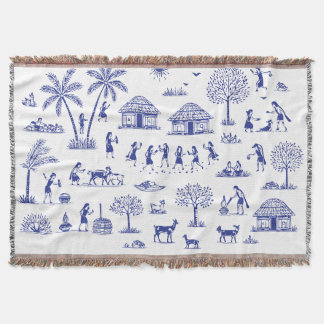 Couverture Illustration d'art tribal indien Warli