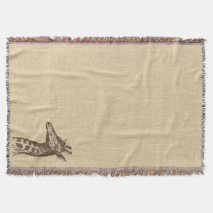Couverture Illustration de la girafe vintage sur Burlap