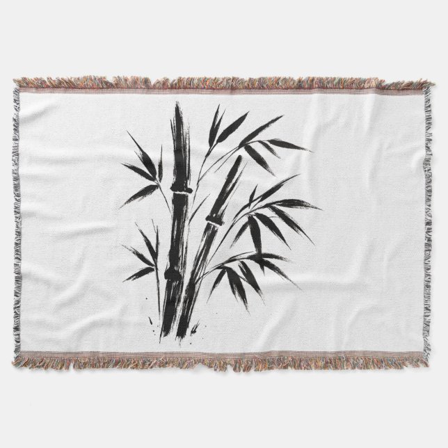 Couverture Illustration d'encre de bambou - Design zen sur (Devant)