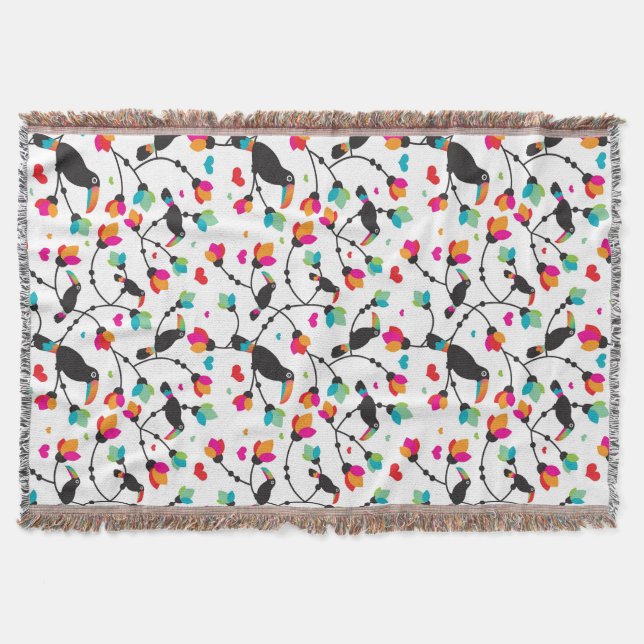 Couverture illustration tropicale d'oiseau mignon de toucan (Devant)