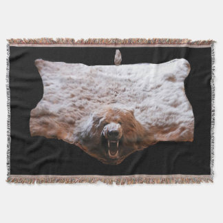 Couverture Image de la vraie fourrure de la tête d'ours